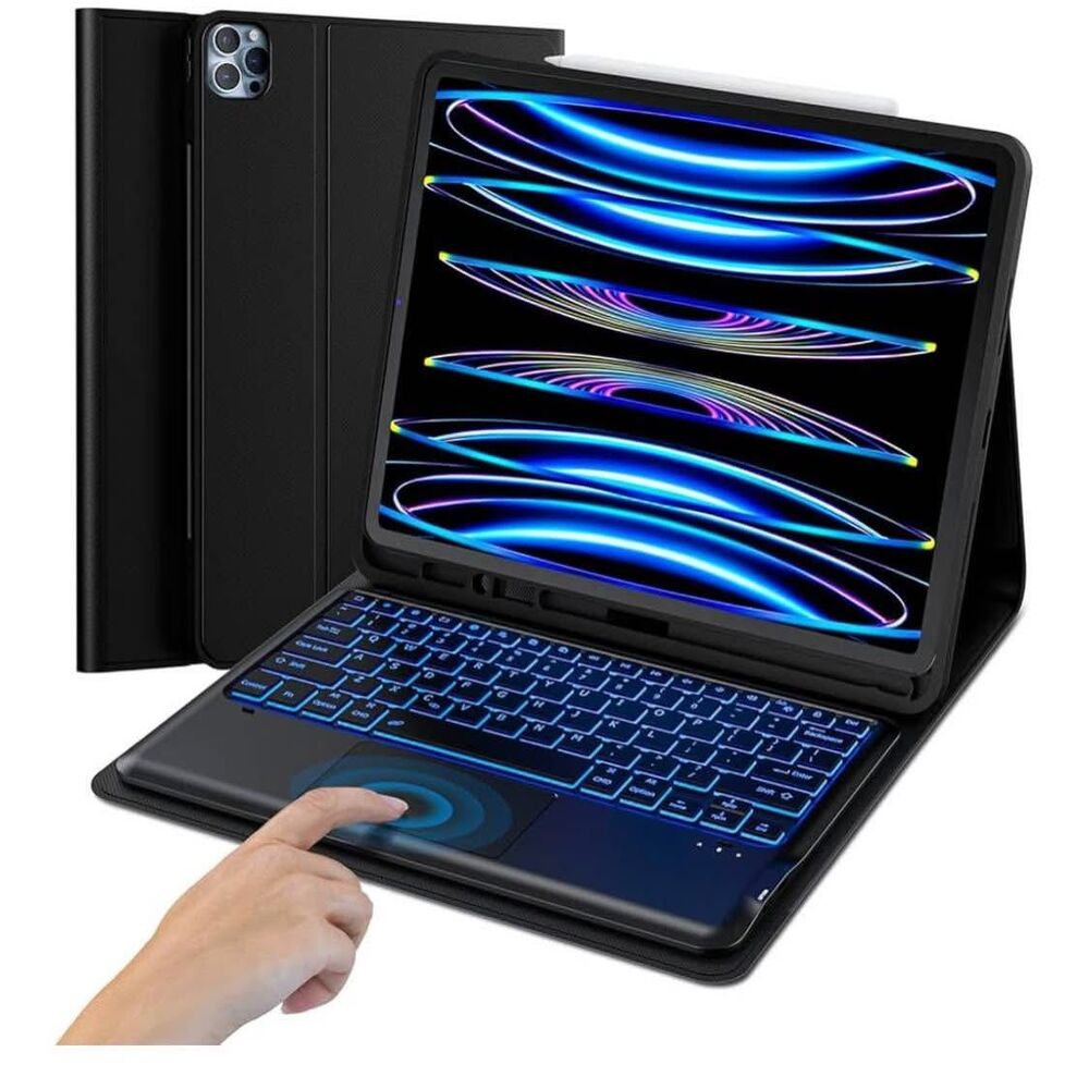 12.9 Case with Wireless Keyboard & Touchpad, NEW